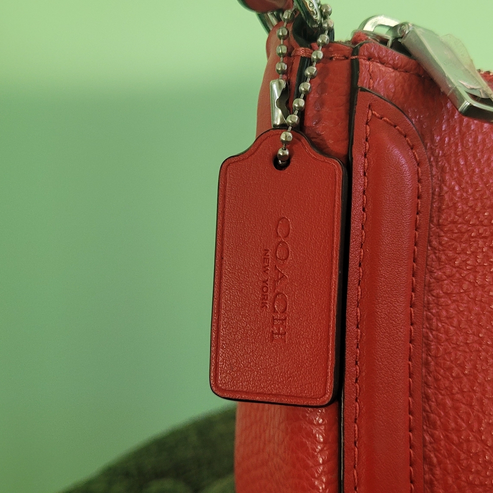 Coach Red Leather Shoulder Bag - Picture 6 of 6
